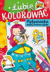 Lubię kolorować. Malowanka małej dziewczynki