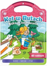Kot w butach. Bajka do kolorowania