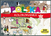 Polska. Kolorowanka. 240 naklejek