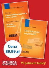 Pakiet językowy - angielski. Słownik czasowników w zdaniach/5000 Idiomów