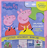 Świnka Peppa. Układaj i koloruj. Zestaw książek + puzzle