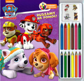 Psi Patrol. Ruszamy na pomoc. Zabawa z kredkami. 12 kredek + naklejki 