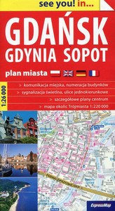 Plan miasta Gdańsk Gdynia Sopot 1:26 000