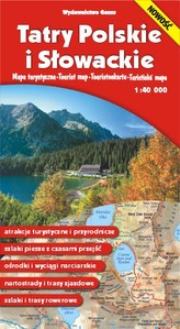 MAPA TATRY POLSKIE I SŁOWACKIE 1 : 40 000 FOLIOWANA