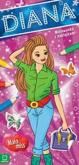 Mała miss. Diana. Malowanka z naklejkami