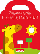 Przyjaciele żyrafy. Koloruję i naklejam