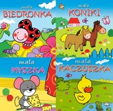 Pakiet czterech książeczek: Mała biedronka, Mała kaczuszka, Mała myszka, Małe koniki