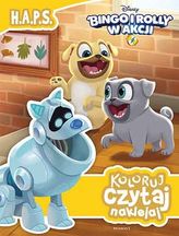 H.A.P.S. Bingo i Rolly w akcji. Koloruj, czytaj, naklejaj