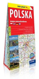 Mapa samochodowa. Polska  1:700 000 papierowa