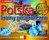 Puzzle Edukacyjne POLSKA krainy geograficzne + Atlas Świata + plakat