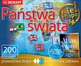 Puzzle Edukacyjne PAŃSTWA ŚWIATA + Atlas Świata + Plakat