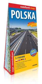 Comfort! map. Polska, mapa samochodowa, 1:750 000