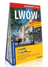 Lwów kieszonkowy laminowany plan miasta 1:10 000