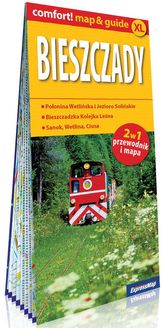 Bieszczady laminowany map&guide 2w1: przewodnik i mapa