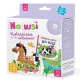 Na wsi. Książeczka + 4 układanki puzzle dla maluszka
