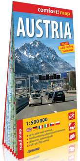 Comfort! map. Austria. Mapa samochodowa w skali 1:500 000