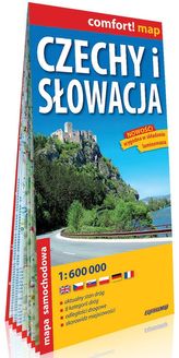 Czechy i Słowacja laminowana mapa samochodowa 1:160 000