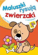 MALUSZKI RYSUJĄ ZWIERZAKI Z NAKLEJKAMI SKRZAT 9788379156078