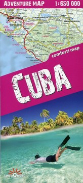 comfort! map Kuba (Cuba). Mapa samochodowo-turystyczna laminowana 1:650 000