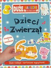 Duże naklejki dla małych rączek - Dzieci zwierząt