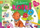 ULUBIONE KOTKI MALOWANKA Z NAKLEJKAMI
