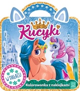 KUCYKI W PAŁACU KOLOROWANKA Z NAKLEJKAMI AKSJOMAT 9788381064057