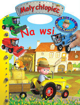 Na wsi. Naklejki - Duża plansza. Mały chłopiec