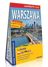 Comfort!map Warszawa 1:26 000 mapa kieszonkowa