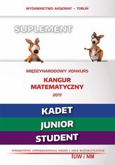 Mat. z wesołym kangurem - Suplement 2017 Kadet