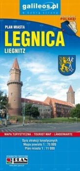 Plan miasta - Legnica/powiat 1:11 000/1:75 000 w.V