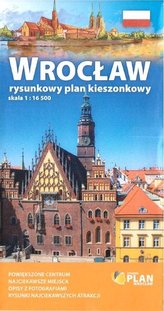 Plan kieszonkowy rys.-Wrocław 1:16 500 w.2019