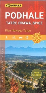 Mapa turystyczna - Podhale, Tatry, Orawa..1:50 000