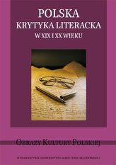 Polska krytyka literacka w XIX i XX wieku