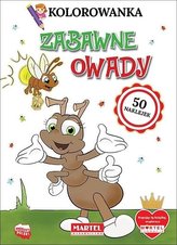 Kolorowanka. Zabawne owady z naklejkami