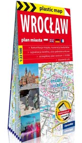 Plastic map Wrocław 1:22 500 plan miasta w.2020
