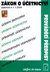 Zákon o účetnictví platnost k 1.1.2004