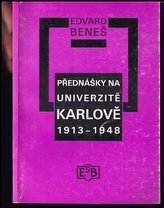 Přednášky na Univerzitě Karlově 1913-1948