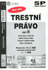 Trestní právo Právní stav k 15.9.2002