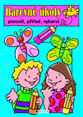 Barevné úkoly - procvič, přiřaď, vybarvi (modrá)
