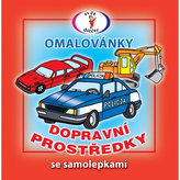 Dopravní prostředky - Omalovánky se samolepkami A5