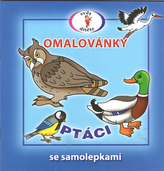 Ptáci - Omalovánky se samolepkami A5