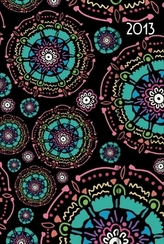 Diář 2013 - magnet.  Mandala 10,5 x 15,8 cm - CZ