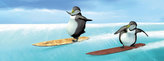 Záložka - Úžaska - Tučňáci na snowboardu