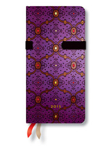 Diář 2013 - French Ornate Violet - 12 měsíční, slim 90x180