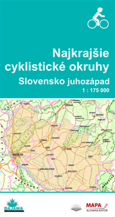 Najkrajšie cyklistické okruhy Slovensko juhozápad 1 : 175 000