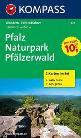 Pfalz Naturpark Pfälzerwald 826 , 2 mapy / 1:50T NKOM