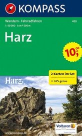Harz 450 ,2 mapy / 1:50T NKOM