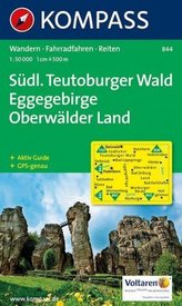 Südlicher,Teutoburger W,Eggegebirge Oberwälder Land 844 / 1:50T KOM