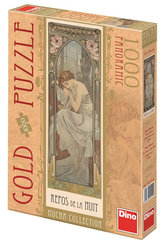 Alfons Mucha - Odpočinek noci - puzzle 1000 D