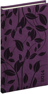 Diář 2014 -Tucson-Vivella speciál - Kapesní, tmavě fialová, lístky